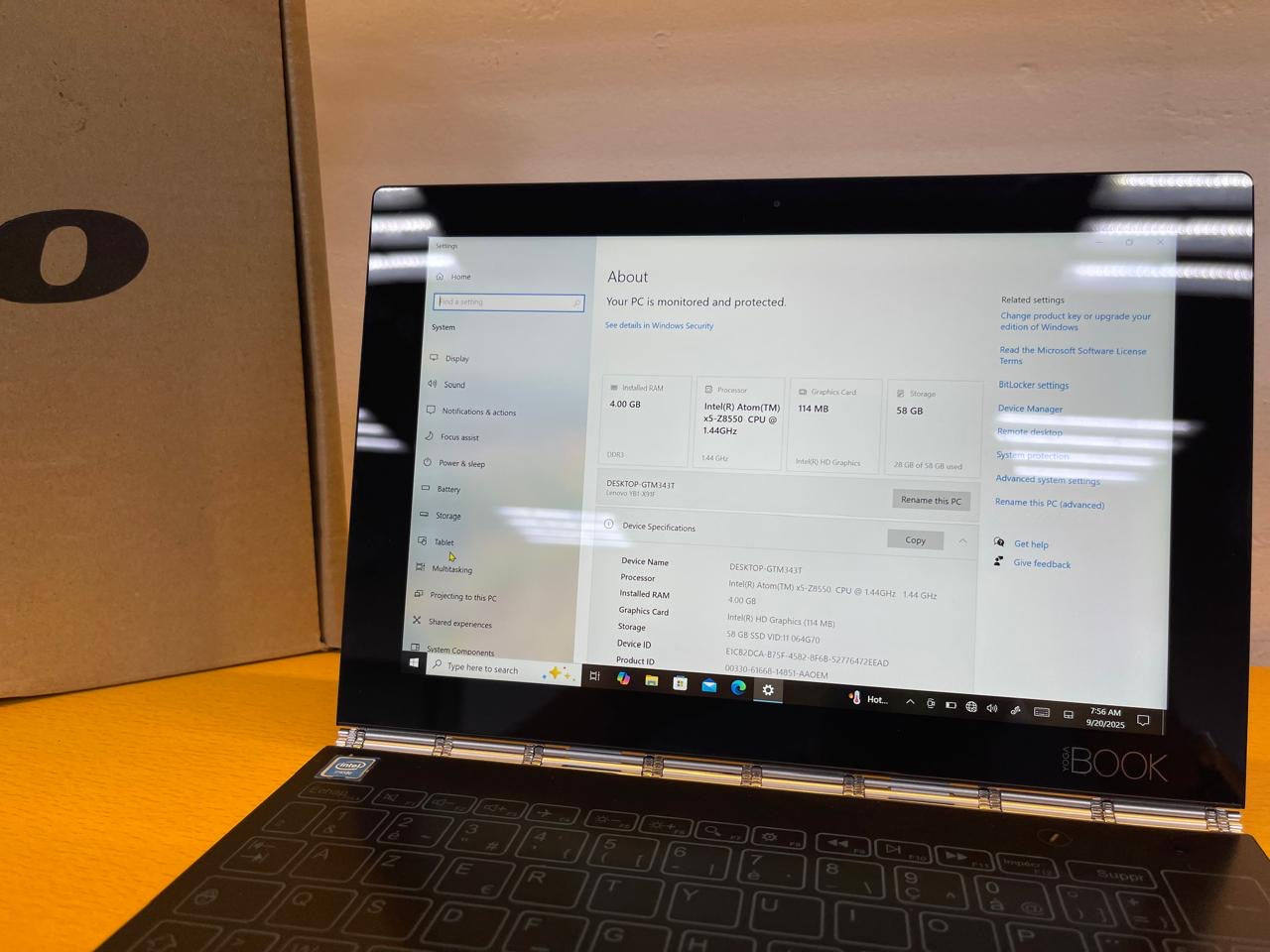 Lenovo YogaBook Touch and Tab Laptop